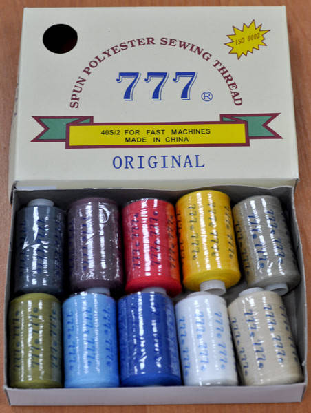 

Нить швейная ассорти 777 №40 (10 шт.)