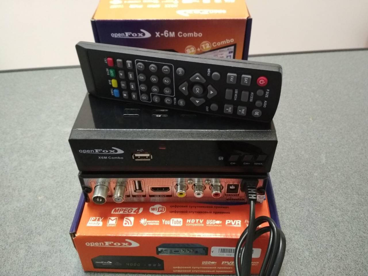 

Тюнер супутниковий + Т2 OpenFox X6M COMBO HD