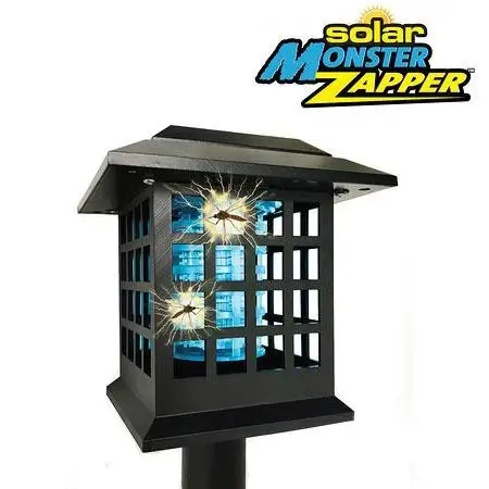 

Лампа от комаров уличная на солнечной батарей Solar Monster Zapper 2 в 1
