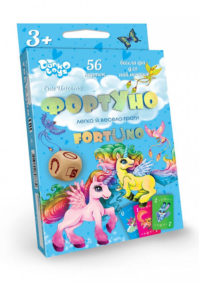 

Детская развивающая настольная игра "ФортУно Cute Unicorns" UF-04-01U на укр. языке