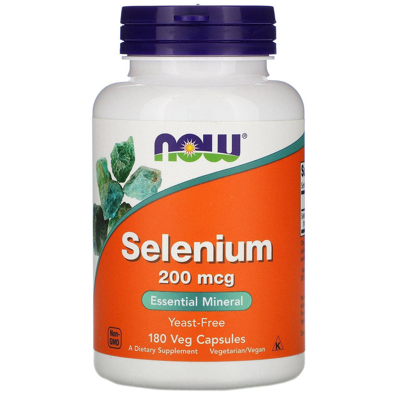 

Now foods, селен (180 капс. по 200 мкг), selenium