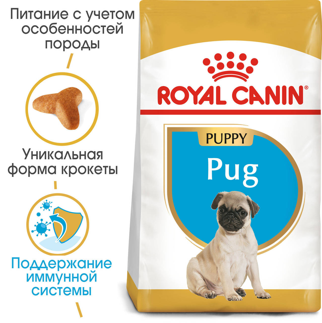 

Royal Canin Pug Puppy 1,5 кг корм для щенков мопс