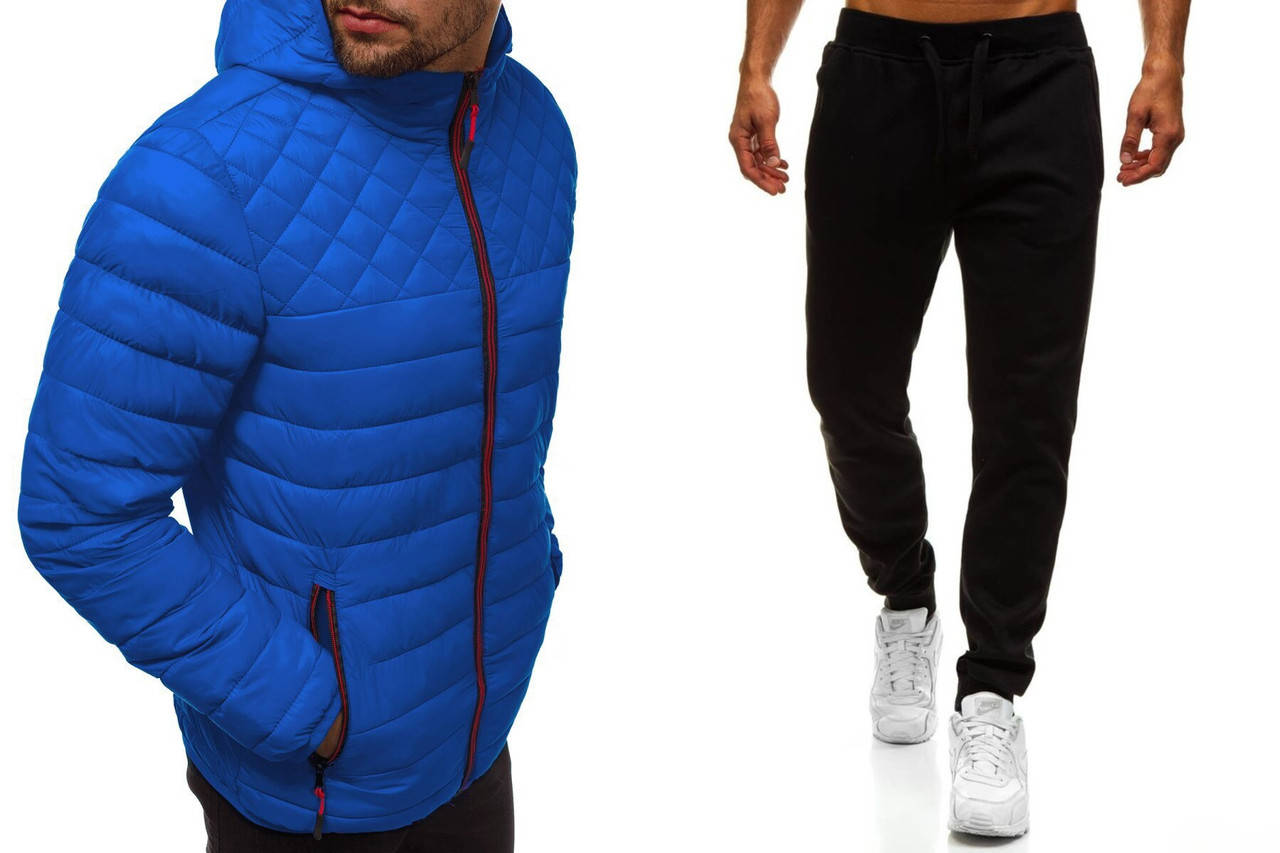 

Комплект куртка + штани весенний осенний Асос | Куртка синяя и штаны мужские Boss