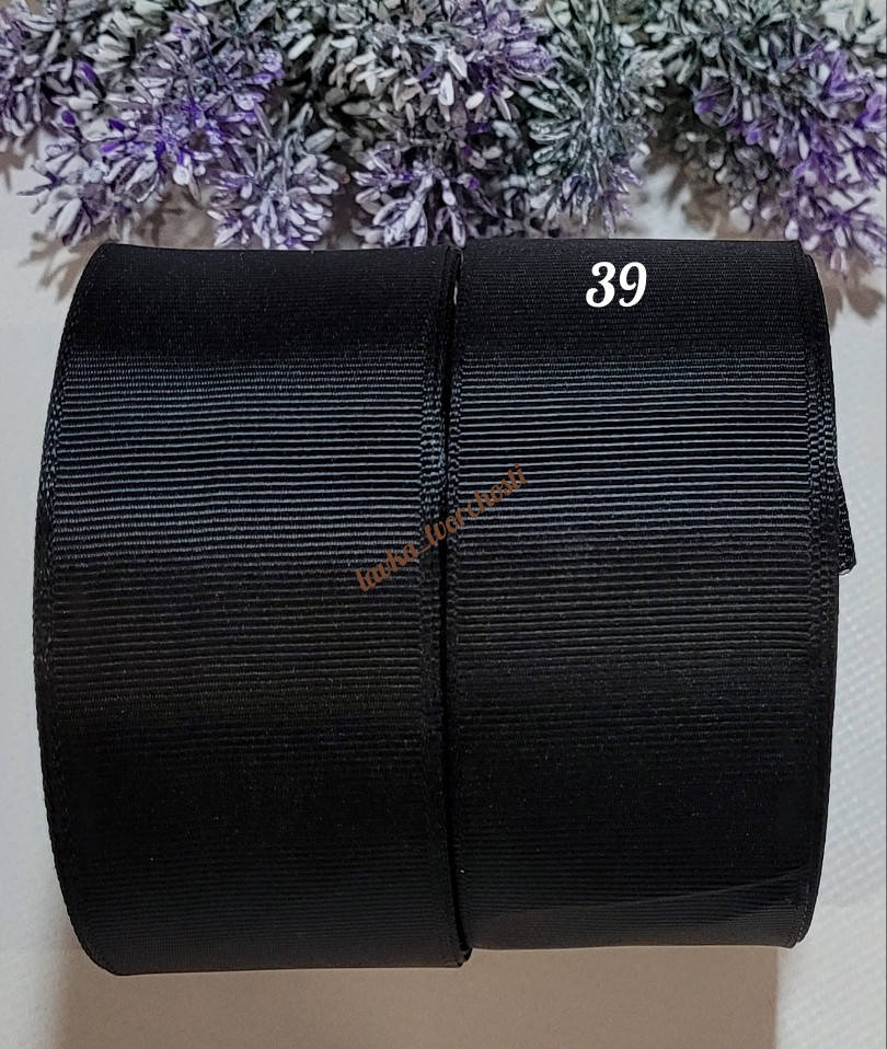 

Стрічка репс №39 чорний