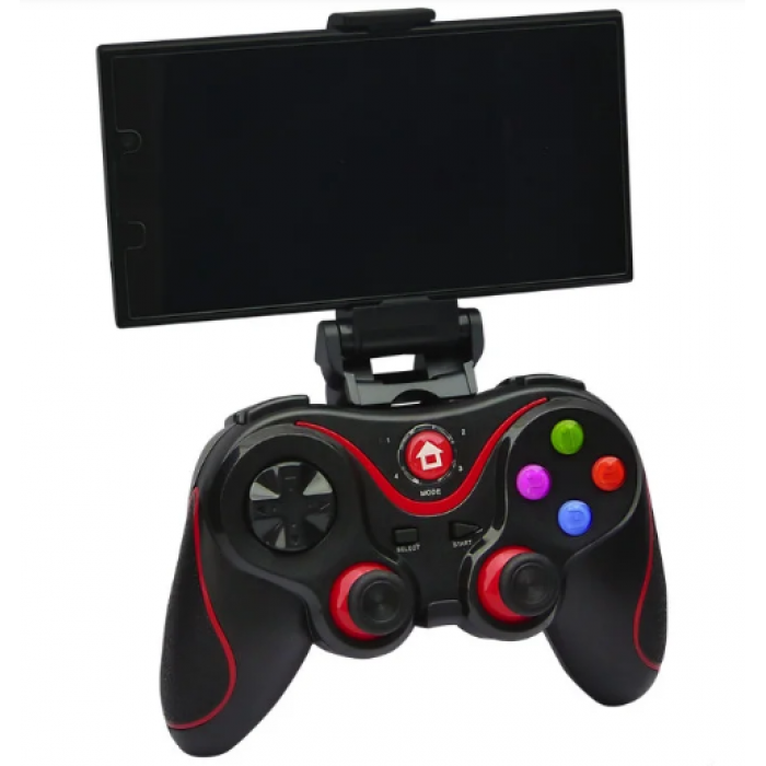 

Беспроводной Bluetooth джойстик Gen Game V8 Чёрный с красным
