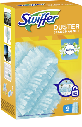 

Swiffer Staubmagnet Nachfüller mit Febrezeduft - Сменные салфетки-магнит для уборки пыли, 9 шт.