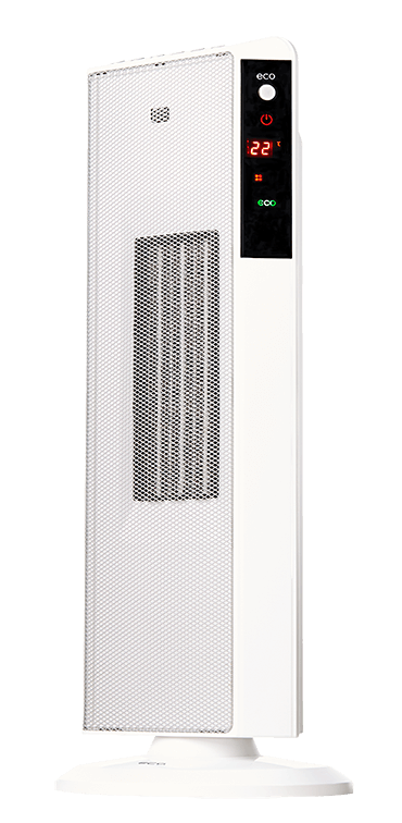 

Колонный керамический обогреватель ECG KT 200 DТ White (1200/2000Вт, пульт, элемент PTC, Чехия)