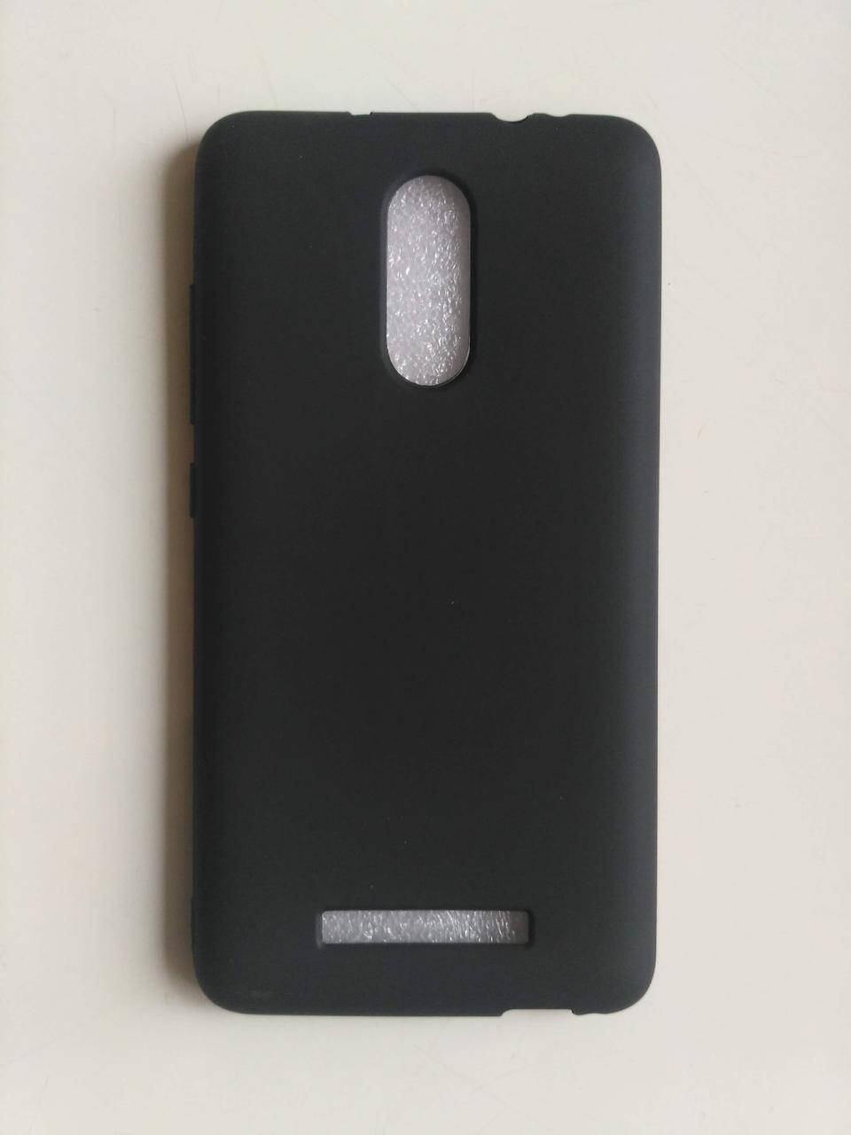 

Силиконовый чехол Xiaomi Redmi Note 3 Pro черный матовый, Песочный