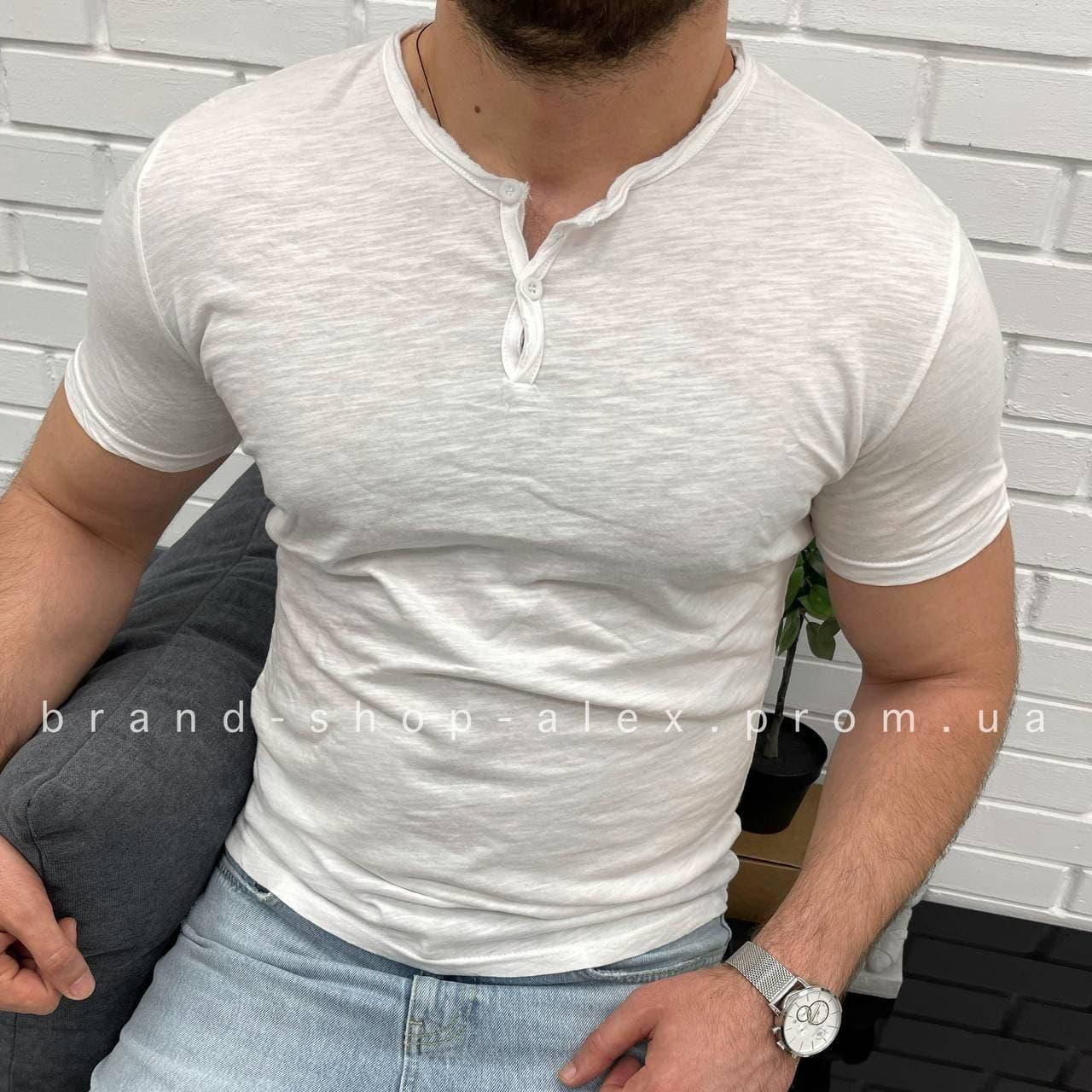 

Мужская футболка белого цвета (S-XXL)
