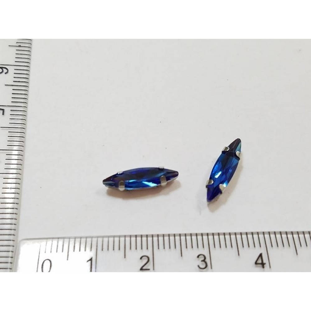 

Страз в цапах. Размер 4*15. (стекло). Цвет - синий