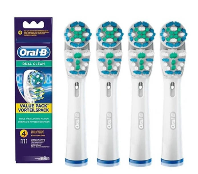 

Насадки Oral-B Dual Clean EB417 (4 шт.) для электрической зубной щетки