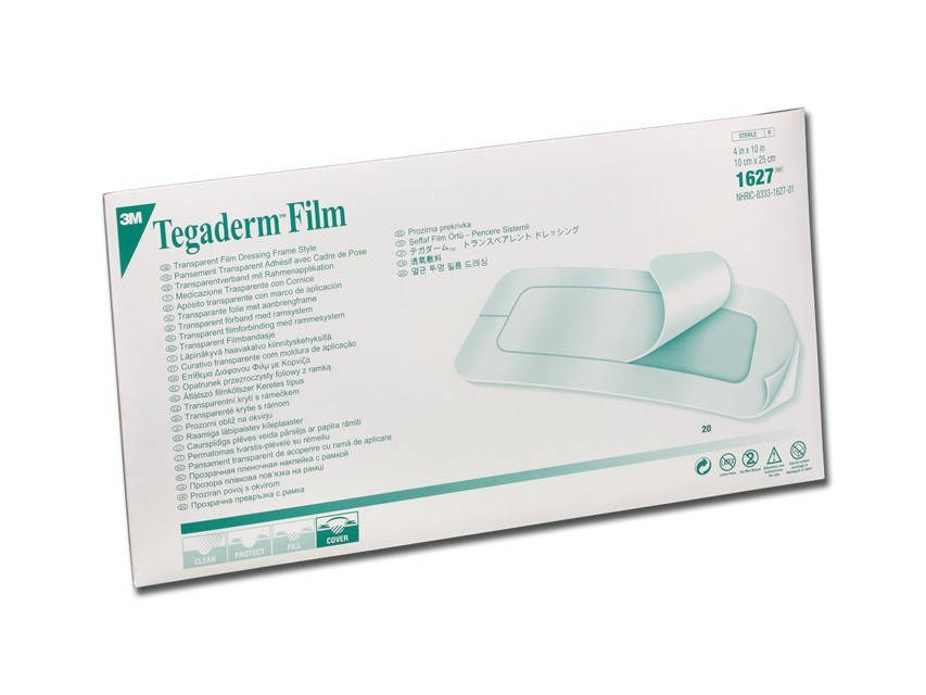 

Tegaderm Film 10х25см - Пленочная повязка для фиксации катетров и закрытия ран