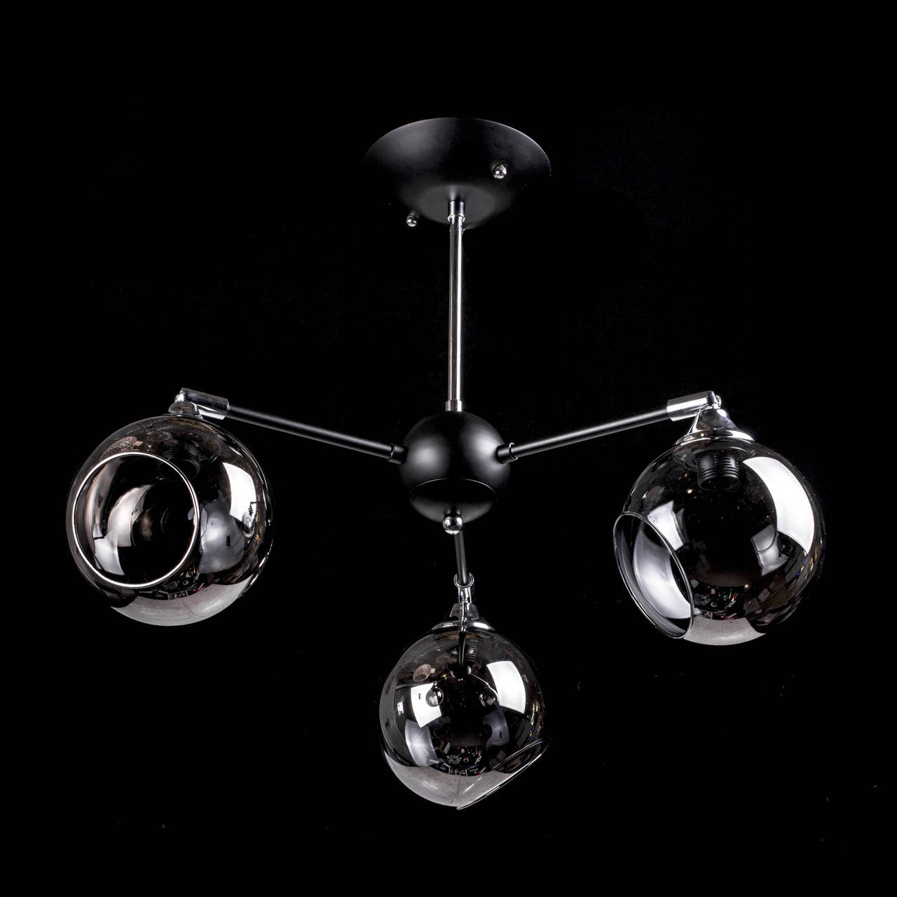 

Люстра в стиле лофт на 3 лампочки P5-N3470/3/BK+CH