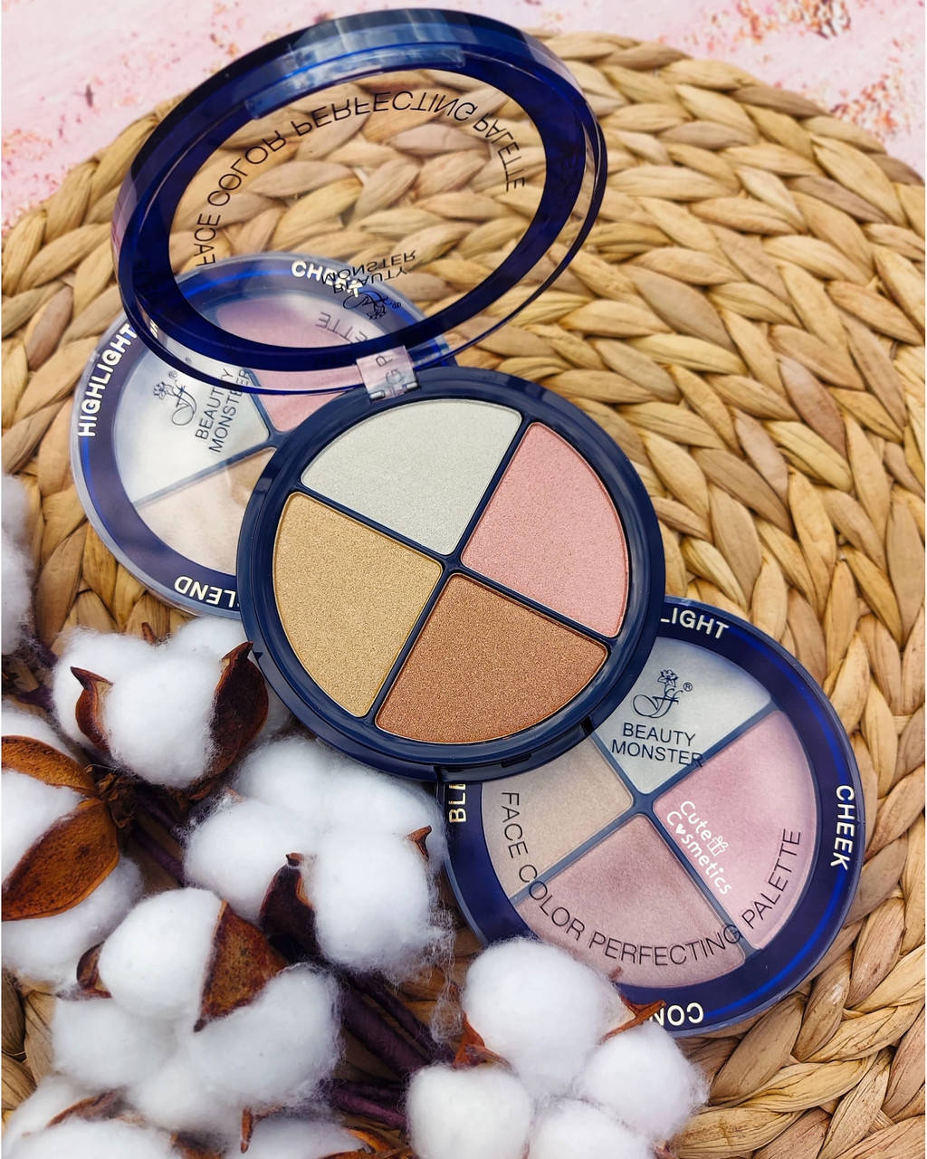 

Палітра для контурингу 4-1 Ffleur Beauty Monster.