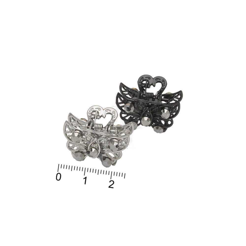 

Заколка-крабик метал Mini Gold/Silver, Серебристый
