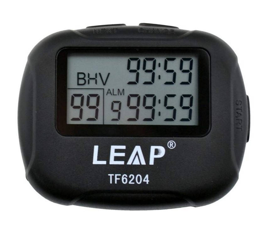 

Спортивный 2х-интервальный таймер-секундомер LEAP, Черный