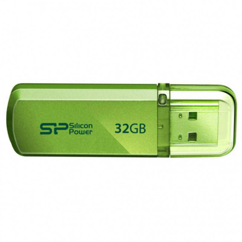 

Флеш-накопичувач SiliconPower USB2.0 Helios 101 32GB Green, Зелёный