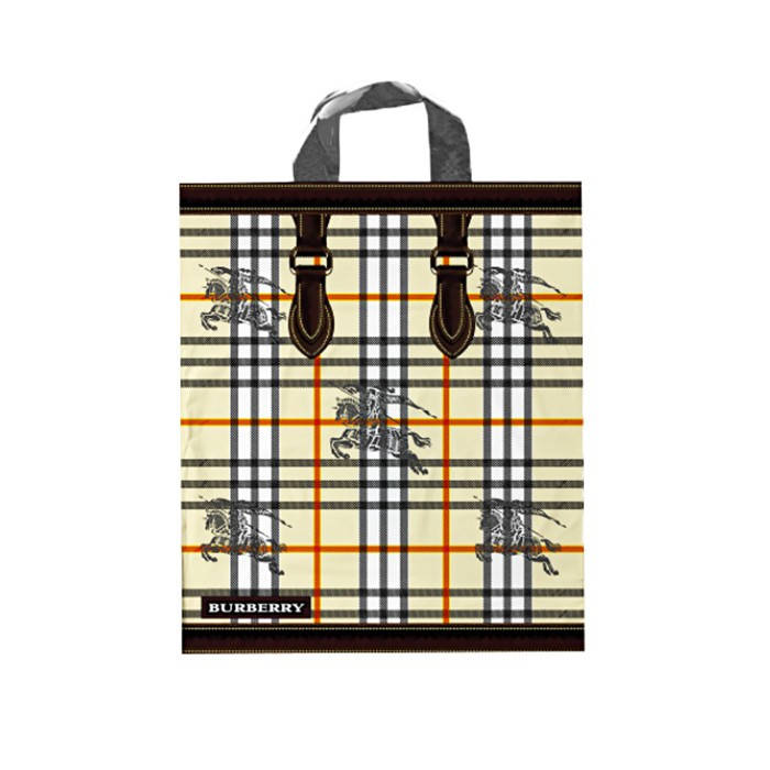 

Пакет с петлевой ручкой Пакопласт Burberry 30х35 см арт. 1593 (25шт)