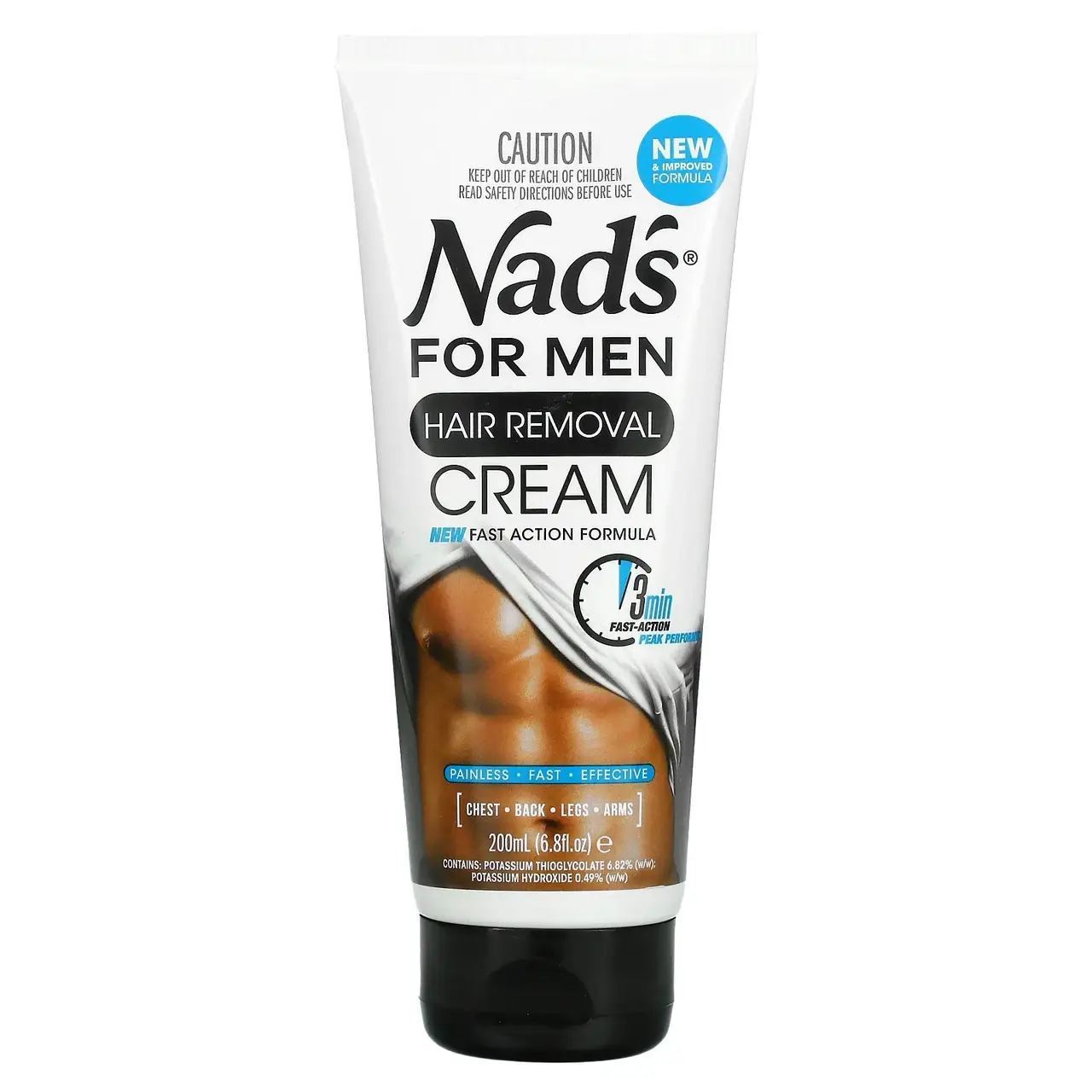 

Nad's, крем для депиляции, для мужчин, 200 мл (6,8 жидк. унции)