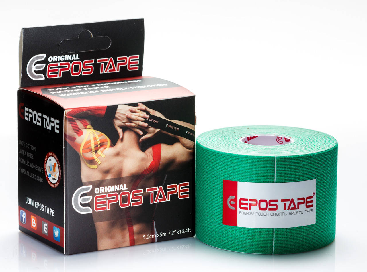 

Кинезиологический тейп EPOS TAPE, зеленый