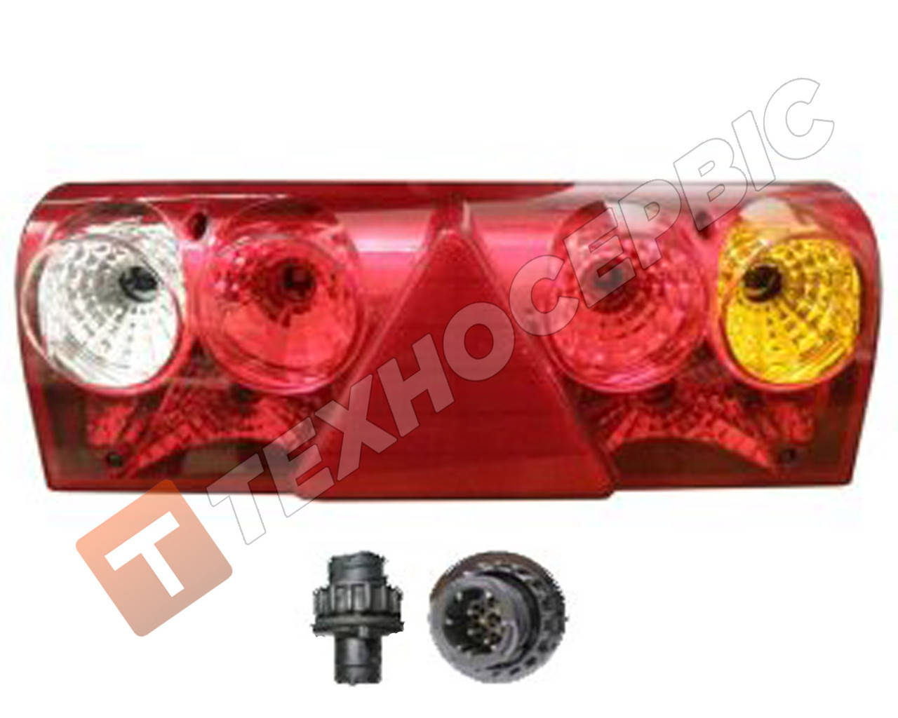 

Фонарь задний на прицеп Europoint II(EUROSTOP) c фишкой АМР правый (1098646 Shmitz) (пр-во CERAY) Турция