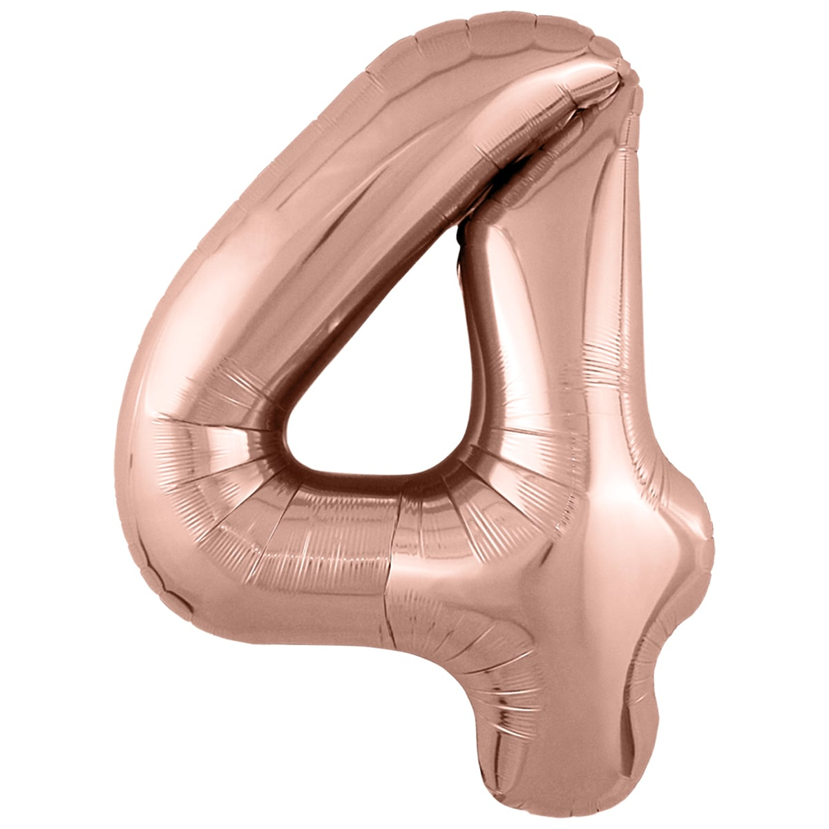 

Фольгированная цифра (102 см) Slim 4 розовое золото