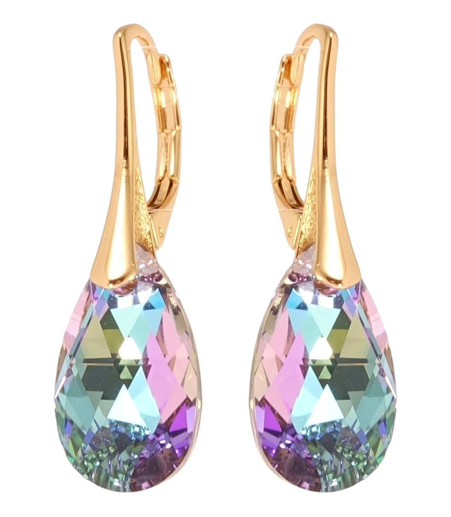 

Серьги Xuping Позолота 18K с кр-ми Swarovski французский замок "Кристалл Paradise Shine на дужке"