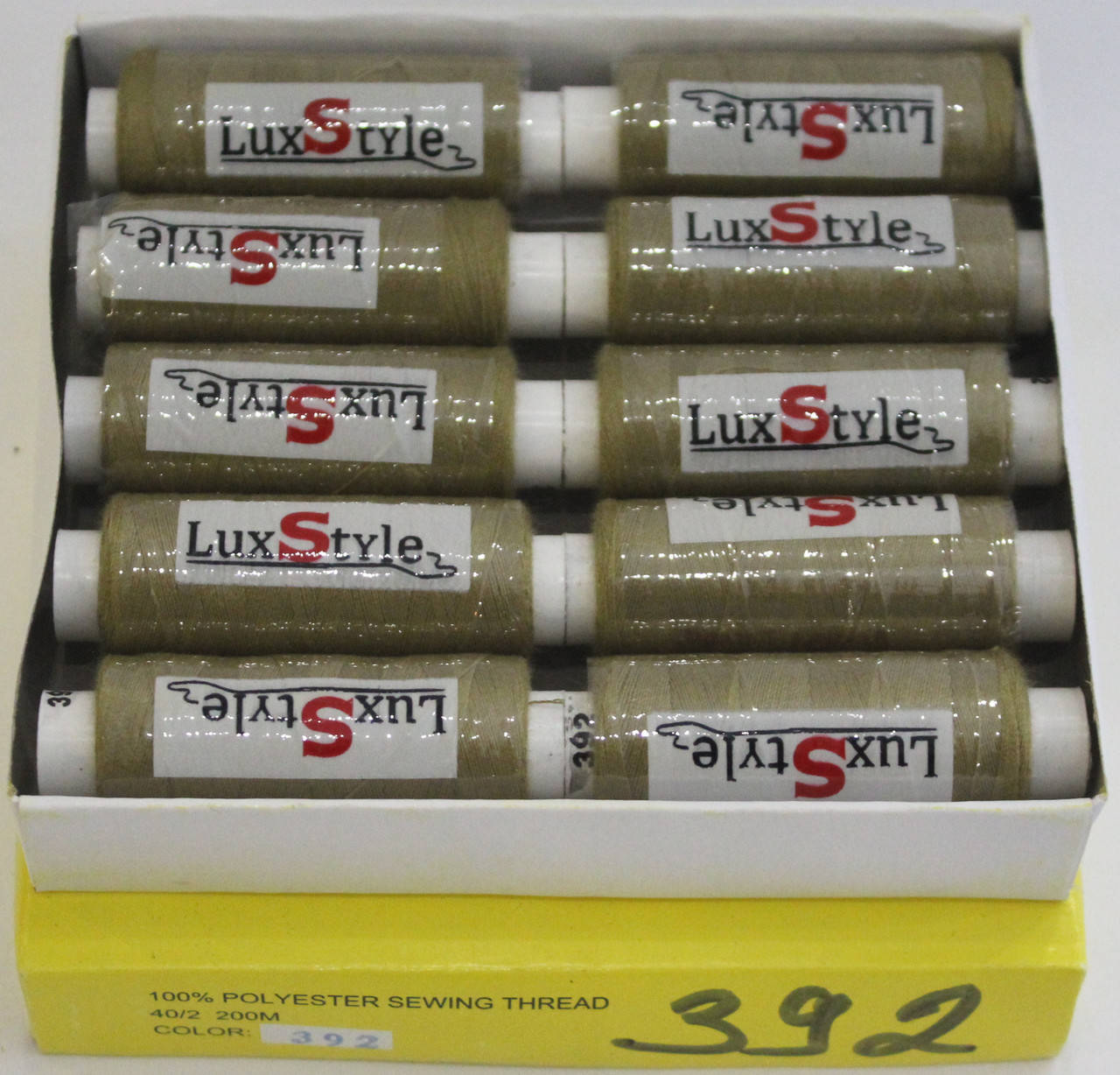 

Нитки швейные LuxStyle 40/2-200м (100% полиэстeр) №392, Разные цвета