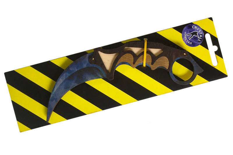 

Деревянный нож керамбит Кристал из игры Counter Strike, Розовый