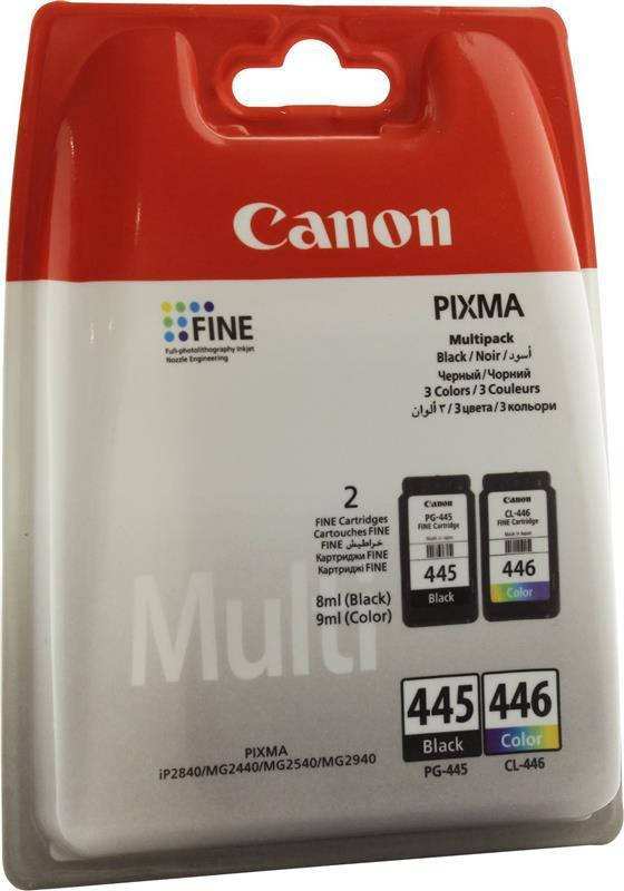 

CANON PG-445+CL-446 MultiPack,Набір чорний + кольоровий