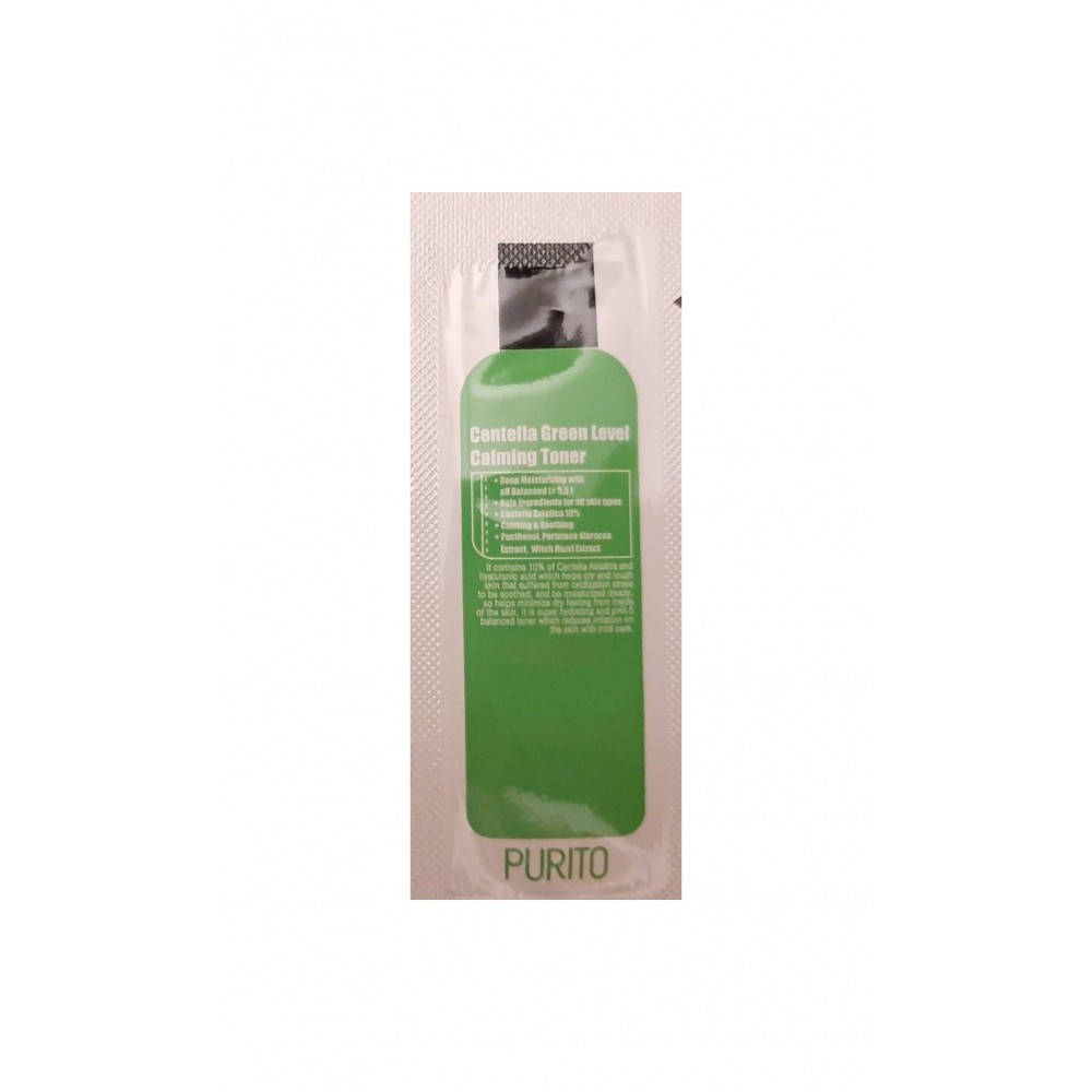 

Бесспиртовый успокаивающий тонер с центеллой азиатской PURITO Centella Green Level Calming Toner (пробник)