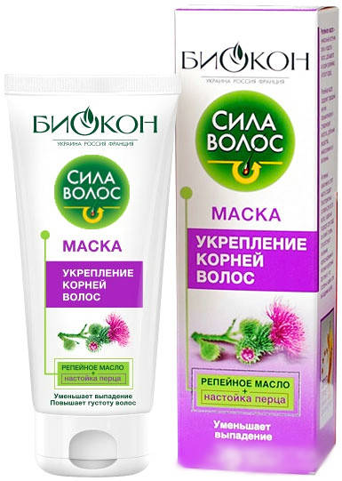 

Маска "Укрепление корней волос" "Сила Волос" Биокон