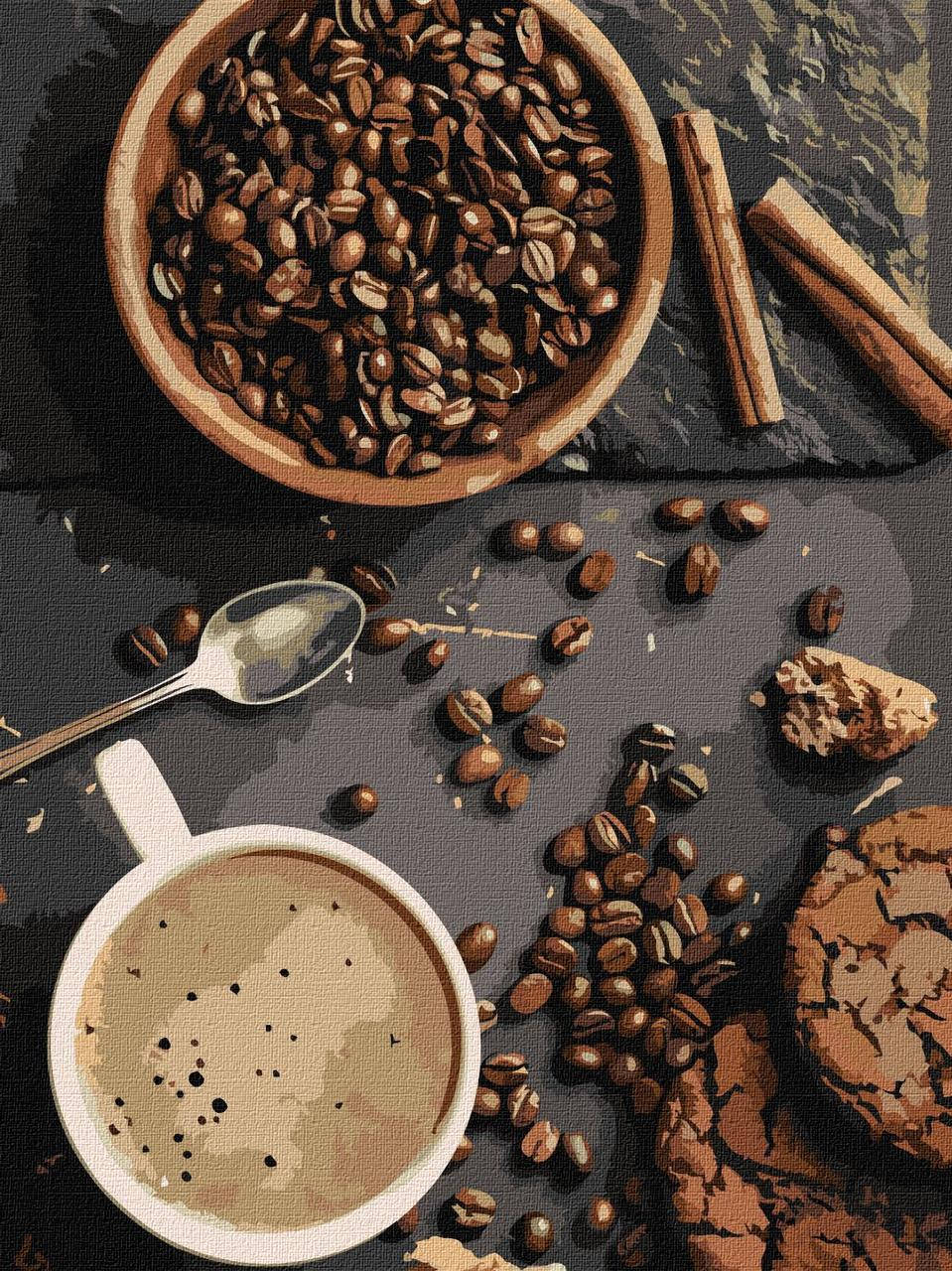 

Картина по номерам Ароматный кофе 30х40см в термопакете ТМ Идейка Украина (KHO5644)