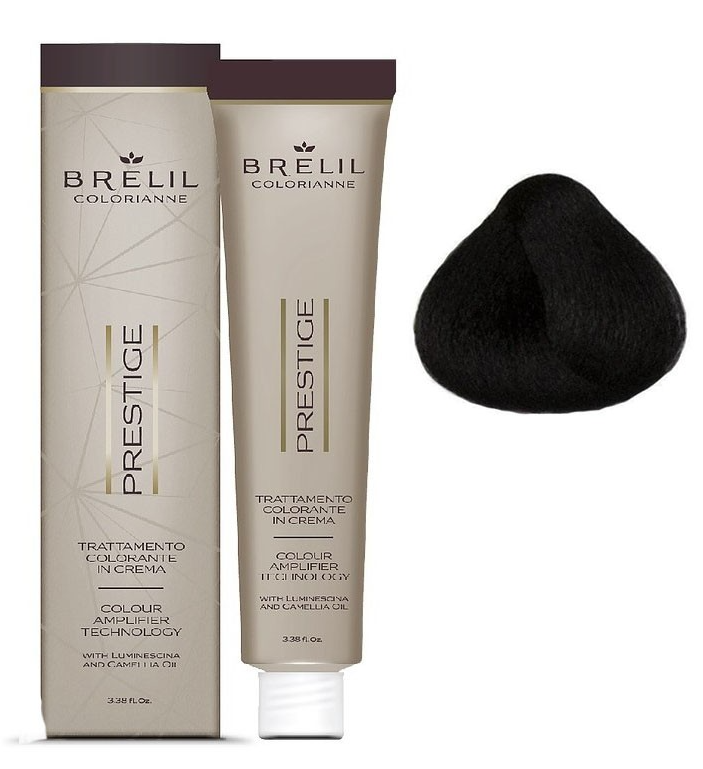 

Brelil Colorianne Prestige Крем-краска для волос 1/00 Черный