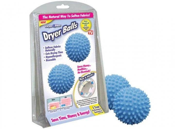 

Шарики для стирки белья Dryer Balls (набор 2штуки)