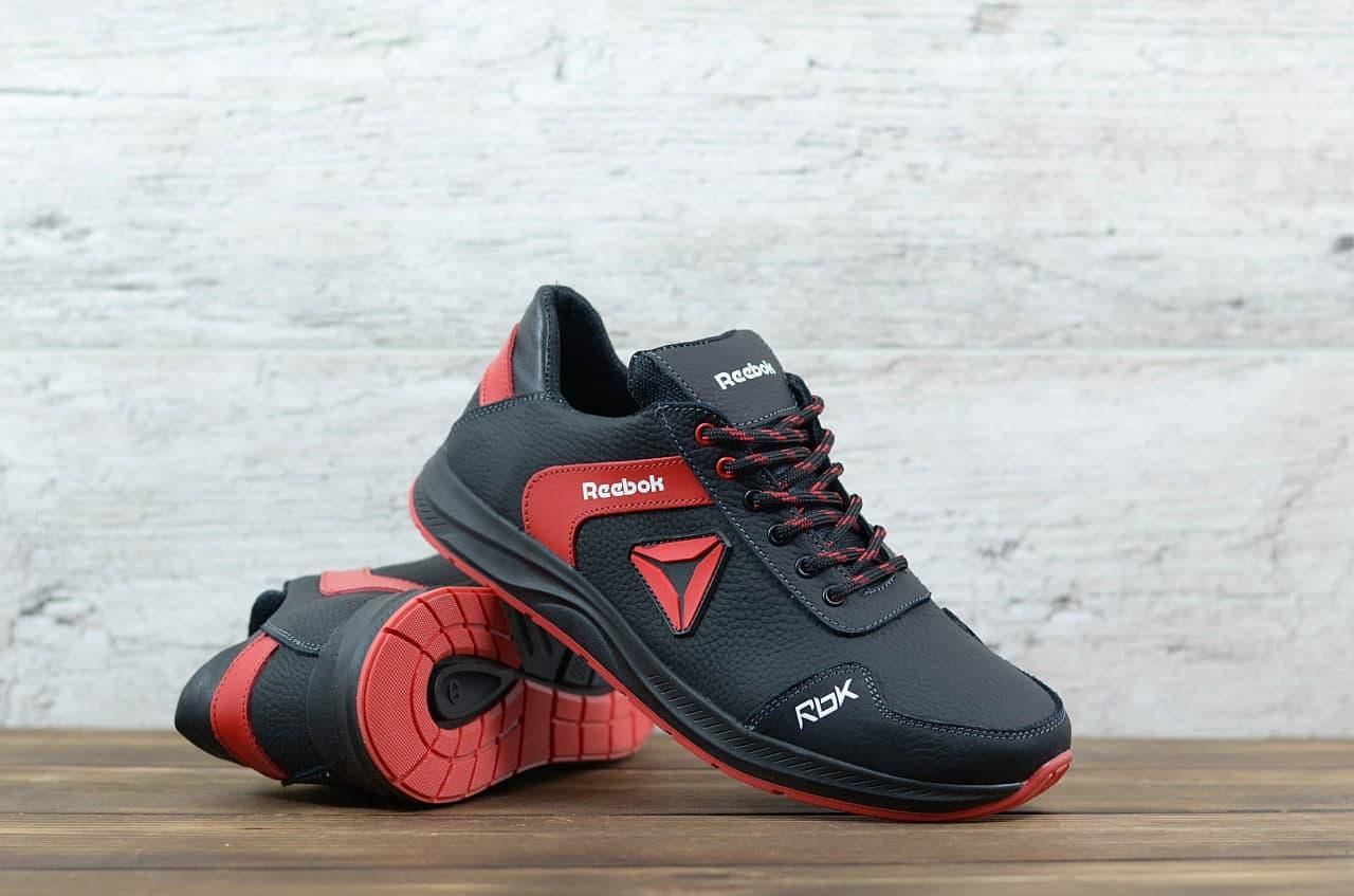 

Кожаные кроссовки мужские Reebok, натуральная кожа, Польша 42, Черный