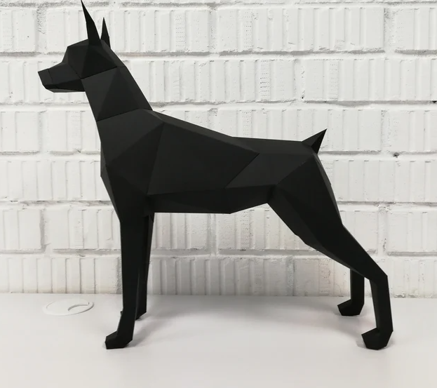 

Papercraft фигура "Доберман" 3D + Акция
