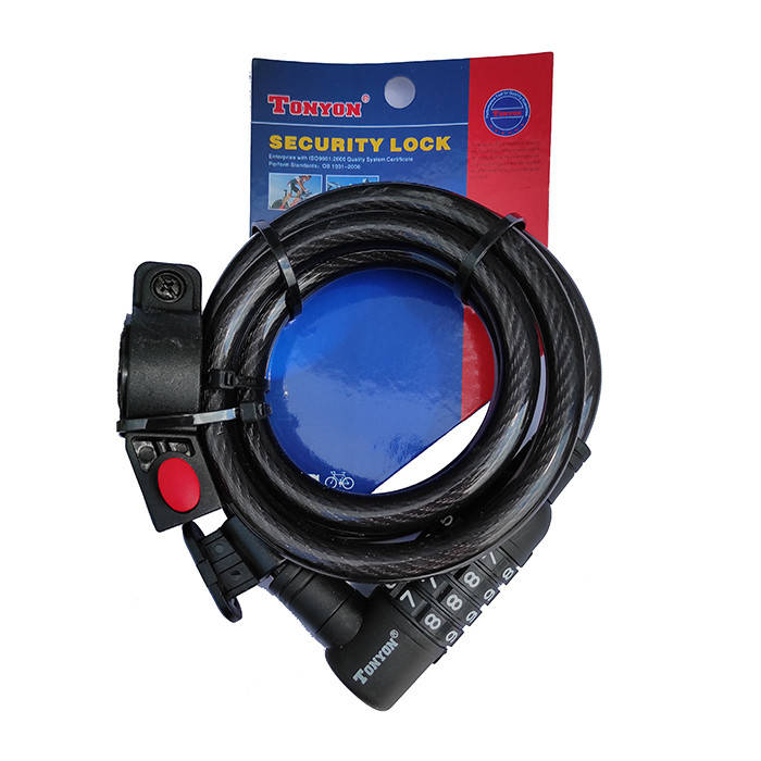 

Замок велосипедный Tonyon TY-535 (12x1500) Кодовый