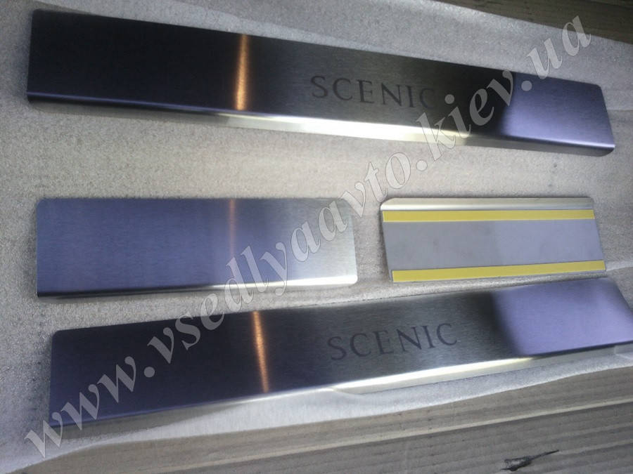 

Защита порогов - накладки на пороги Renault SCENIC III/GRAND SCENIC III с 2009-2016 гг. (Standart)