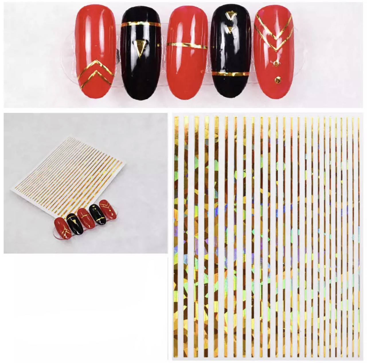 

Гибкая лента для ногтей She Nail Хамелеон Gold