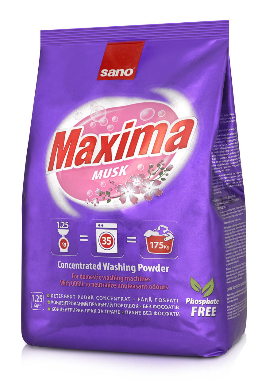 

Порошок для стирки Мускус Sano 1,25 kg