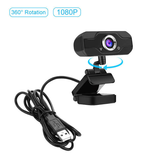 

USB веб-камера Web Cam U6 Full HD 1080P со встроенным микрофоном, Черный