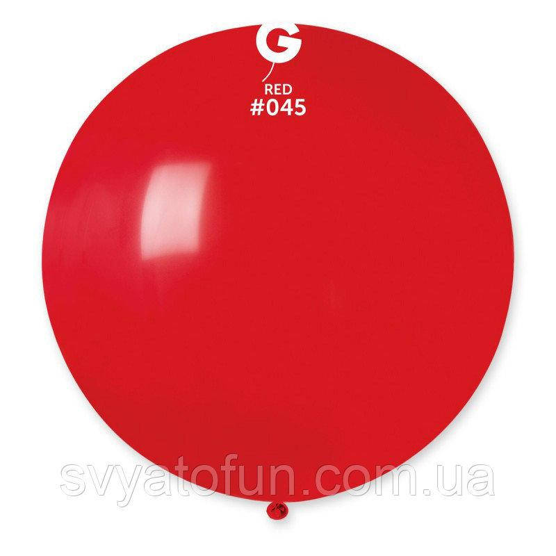 

Латексный воздушный шарик 31" пастель 45 красный 1шт Gemar