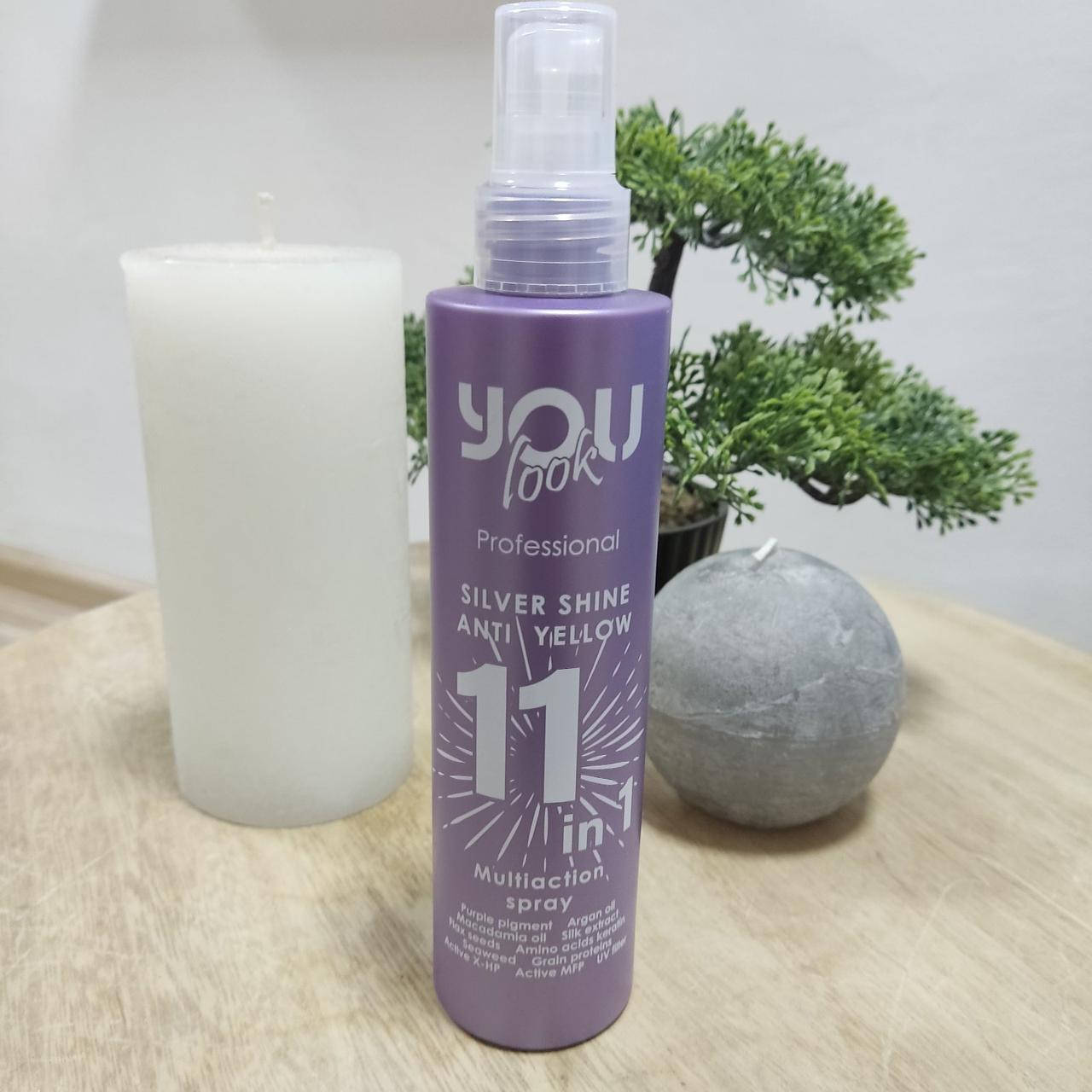 

Спрей для светлых волос Silver Shine Anti Yellow You Look Professional 11 в 1 (200 мл)