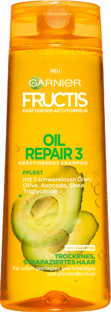 

Шампунь для сухих и поврежденных волос GARNIER FRUCTIS Oil Repair 3, 300 мл.
