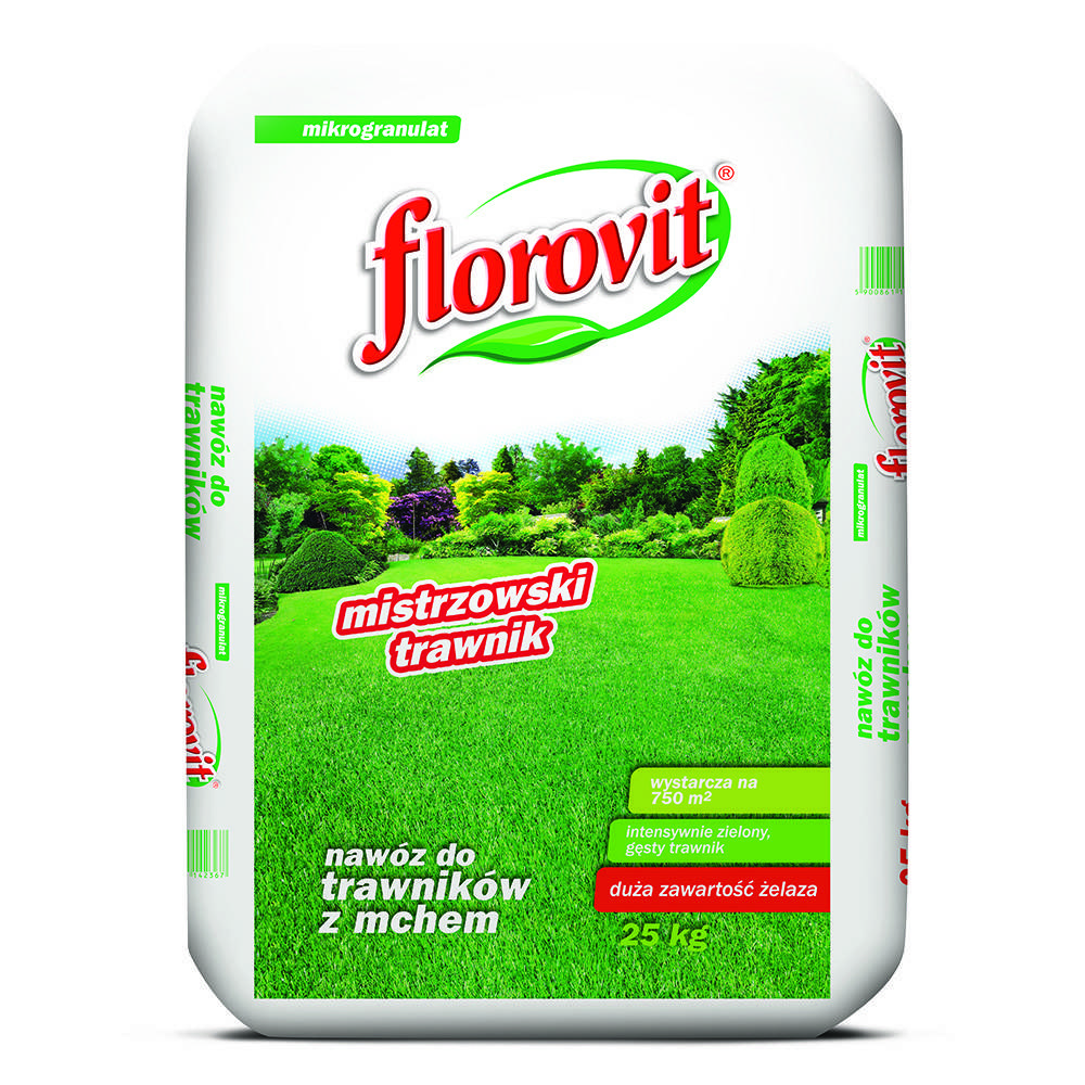 

FLOROVIT удобрение для газона против мха 25кг. Флоровит
