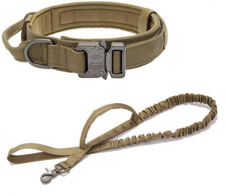 

Ошейник с поводком Harness для собак, тактическая амуниция для животных, Хаки