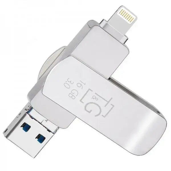 

Флеш память T&G 007 Metal Series TG007IOS-16G3 Silver 16 GB USB 3.0