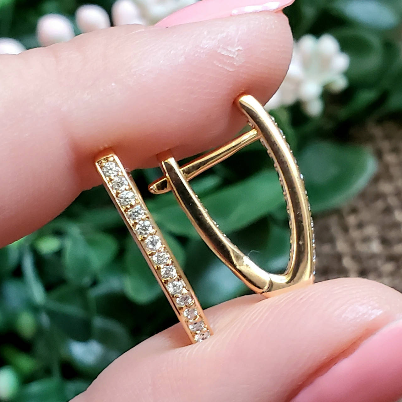 

Серьги Xuping длина 2см ширина 1.5мм медзолото позолота 18К стрелы с1031