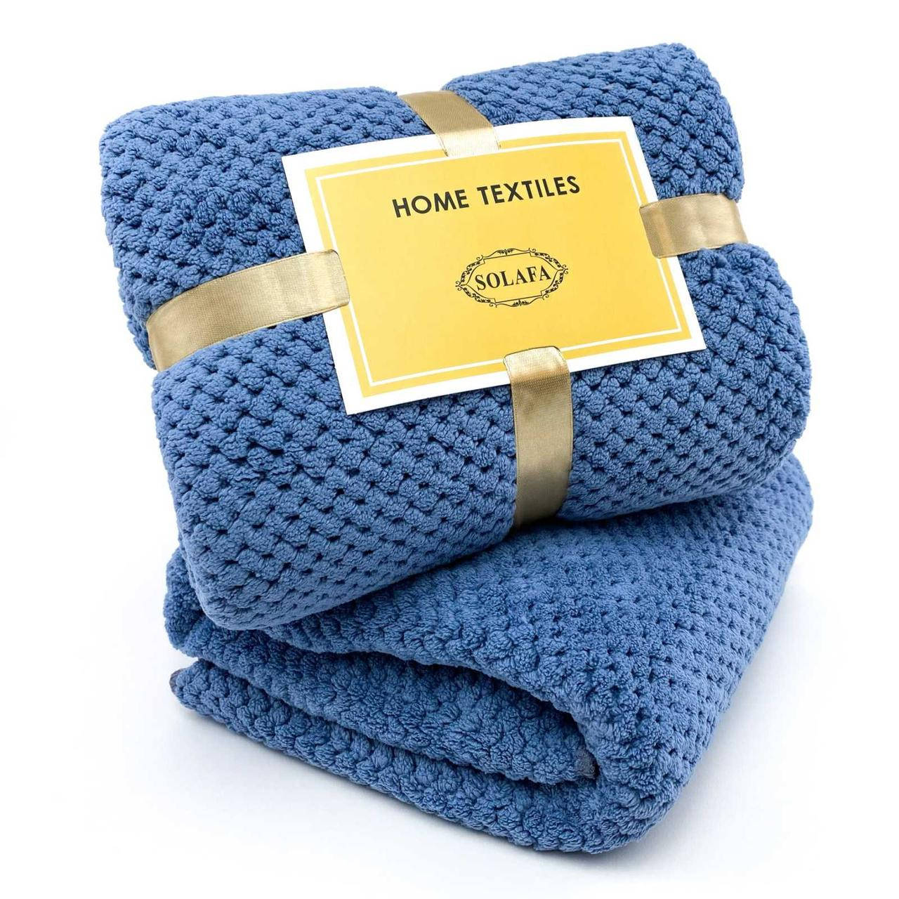 

Комплект полотенец Home Textiles (бамбук) синий